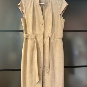 Calvin Klein Tan Midi Dress